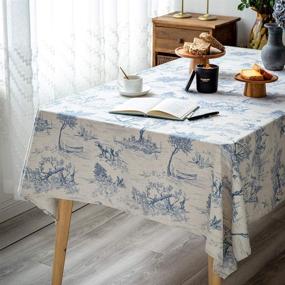 img 2 attached to 🍽️ Glory Season: Farmhouse Tablecloth for Elegant Food Service Decoration