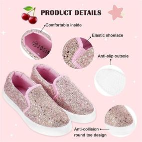 img 3 attached to Comfortable and stylish slip-on JOSINY Kids Shoes for Girls and Boys