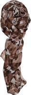 🧣 ted jack lightweight camouflage print women's scarves & wraps: stylish accessories for every occasion logo