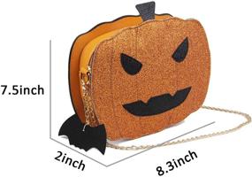 img 2 attached to Halloween Pumpkin Crossbody Shoulder Handbag Women's Handbags & Wallets