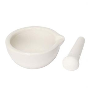 img 3 attached to ⚒️ Top-Quality 6ml Porcelain Pepper Mill Mortar Pestle Pugging Pot: Versatile Garlic Spice Grinder, Pharmacy Herbs Bowl Mill Crusher – Your Must-Have DIY Kitchen Gadget