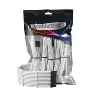 cablemod cm-pcab-bkit-nkw-3pw-r cable extension kit white logo