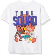 🏀 команда «tune squad» новое наследие для мальчиков рубашка с коротким рукавом размером 4-20 логотип