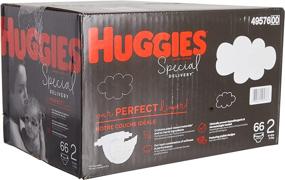 img 2 attached to Пеленки Huggies Special Delivery размер 2 для младенцев: гипоаллергенные и нежные для чувствительной кожи - 66 штук