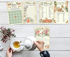img 1 attached to 🌿 Woodland Baby Shower Game Set for Nature-Themed Celebrations