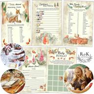 🌿 woodland baby shower game set for nature-themed celebrations логотип