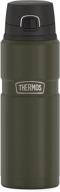 🍃 thermos stainless king vacuum-insulated drink bottle, 24 oz, matte green логотип