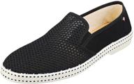 👞 rivieras men's classic slip noir: sleek loafers & slip-ons for men logo