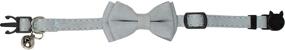 img 1 attached to 🐱 Safe and Stylish: Gyapet Breakaway Bowtie Cat Collar Set - Adjustable, Bell included!