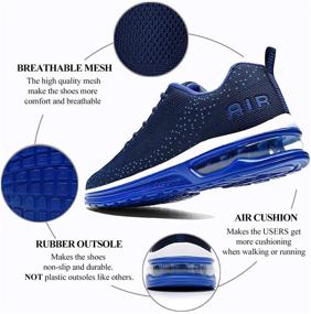 img 3 attached to AUPERF Fashionable Sneakers Lightweight Breathable Men's Shoes for Athletic