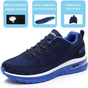 img 2 attached to AUPERF Fashionable Sneakers Lightweight Breathable Men's Shoes for Athletic