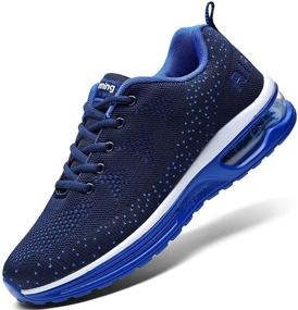 img 4 attached to AUPERF Fashionable Sneakers Lightweight Breathable Men's Shoes for Athletic