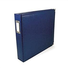 img 4 attached to 📚 We R Memory Keepers Faux Leather 3-Ring Album - 8.5 x 11 inch, Cobalt: Stylish and Spacious Organizational Solution