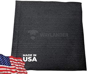 img 2 attached to 🔥 Waylander Carbon Felt Welding Blanket - Made in USA; Flame Retardant Fabric Up to 1800°F; Fireproof Mat for Versatility in Glass Blowing, Auto Body Repair, Camp and Wood Stoves – 18" x 18