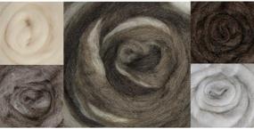 img 1 attached to 🧶 Wistyria Editions Wool Roving, 12-Inch, Furry Friends Two, 8-Pack: Vibrant Craft Fiber for Needle Felting and Fiber Art Projects