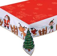 🎄 bestonzon christmas rectangular holiday tablecloth логотип