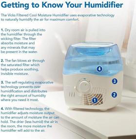 img 1 attached to 🌬️ Vicks Filtered Cool Mist Humidifier: Ideal Medium Room Solution with 1.1 Gallon Tank – Perfect for Baby and Kids Rooms, Bedrooms, and Beyond, Compatible with Vicks VapoPads