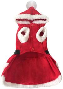 img 1 attached to NACOCO Pet Christmas Coat - Dog and Cat Santa Claus Suit Xmas Skirts - Festive Dog Coat and Costumes