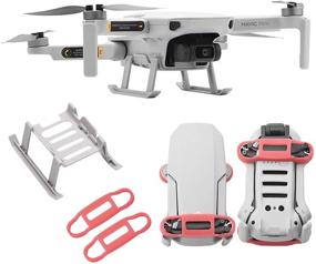 img 4 attached to Enhance Your DJI Mavic Mini/Mini 2/Mini SE Drone with SENSKDN Landing Gear and Propeller Guard Fixator Holder: Quick Release, Height Extender, and Protector Accessories Set