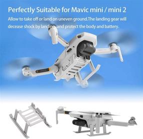 img 3 attached to Enhance Your DJI Mavic Mini/Mini 2/Mini SE Drone with SENSKDN Landing Gear and Propeller Guard Fixator Holder: Quick Release, Height Extender, and Protector Accessories Set