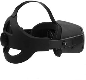 img 3 attached to 🎮 Esimen Oculus Quest Elite Strap Headband Comfort Foam Pad - Adjustable Head Strap with Ergonomic Design for Balanced Weight Distribution and Face Squeeze Relief (Black Q1)