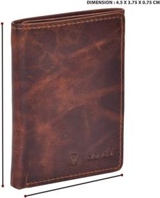 img 1 attached to 👔 Valenchi Genuine Leather Wallets: Vintage Men's Accessories for Stylish Wallets, Card Cases & Money Organizers