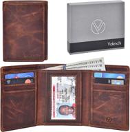 👔 valenchi genuine leather wallets: vintage men's accessories for stylish wallets, card cases & money organizers logo