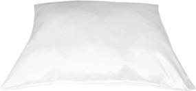 img 4 attached to 🛏️ Betty Dain Satin Pillowcase with Zipper - Silky Hair & Skin Protection, Concealed Zipper - 2 Pack, 26 x 22 Inches - Standard/Queen Size, White