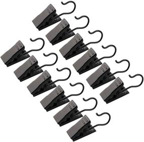 img 4 attached to 🔗 JANYUN 120 Pack Stainless Steel Curtain Clips for Home Decoration, Art Craft Display, and Curtain Photo Hanging - Black