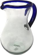 authentic mexican hand blown glass pitcher: vibrant colors and exquisite craftsmanship logo