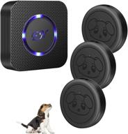 🐾 evernary wireless doggie door bell for potty training - waterproof touch button dog bells included receiver and transmitter logo