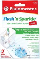 fluidmaster 8202p8 flush 'n sparkle toilet bowl cleaning system refills, biobalance septic, 2-pack - enhanced for seo logo