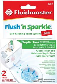 img 4 attached to Fluidmaster 8202P8 Flush 'n Sparkle Toilet Bowl Cleaning System Refills, BioBalance Septic, 2-Pack - Enhanced for SEO