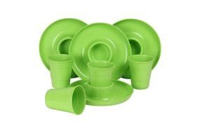img 4 attached to Lime Green Combo Pack by GreatPlate - GP-GCP-LMGRN-4X4AZ: Versatile and Stylish!