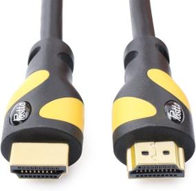 img 2 attached to 🔌 HDMI Cable (20 Feet Yellow) Ultra HDMI 2.0V Support 4K 2160P, 1080P, 3D, Audio Return and Ethernet - 1 Pack for Enhanced SEO