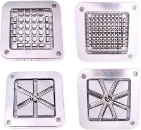 img 2 attached to SHSYCER French Fry Cutter Commercial Potato Slicer with Suction Feet Complete Set - Includes 1/4 Inch, 3/8 Inch, 1/2 Inch Blades - 8 Pieces Total, 6 Pieces Included