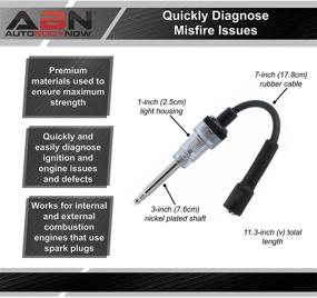 img 1 attached to 🔍 ABN Inline Spark Plug Tester – Straight Boot Ignition Test Light for Small Engine Vehicles: Cars, Motorcycles, Lawn Mowers, Chainsaws