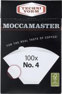 ☕️ technivorm moccamaster #4 white paper filters - 100-count per box: the perfect brew companion logo