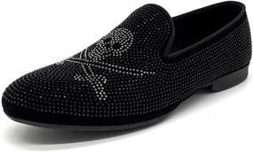 img 4 attached to CMM Smoking Slipper Loafers Wedding Men's Shoes and Loafers & Slip-Ons