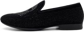 img 3 attached to CMM Smoking Slipper Loafers Wedding Men's Shoes and Loafers & Slip-Ons