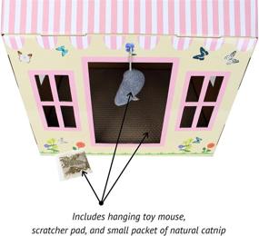 img 1 attached to 🐱 The Midlee Cottage Cat Scratcher House: A Purrr-fect Solution for Your Feline's Entertainment and Scratching Needs