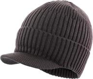 🧢 warm and stylish: home prefer men's outdoor newsboy hat - the perfect winter beanie with visor logo