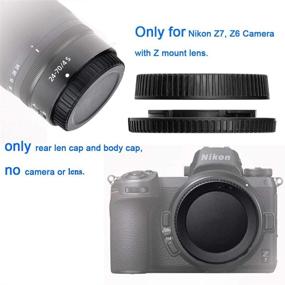 img 2 attached to Z50 Rear Lens Cap And Body Cap(2 Sets) For Nikon Z50 Z7 Z6 Mirrorless Digital Camera With Z Mount Lens Replace Nikon LF-N1 Rear Lens Cap And BF-N1 Body Cap And Hot Shoe Cover (2 Packs)