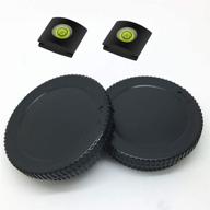 z50 rear lens cap and body cap(2 sets) for nikon z50 z7 z6 mirrorless digital camera with z mount lens replace nikon lf-n1 rear lens cap and bf-n1 body cap and hot shoe cover (2 packs) logo