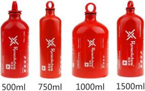 img 3 attached to 🔥 Yundxi Outdoor Camping Liquid Fuel Bottle Emergency Storage Can (Petrol Gas Oil Alcohol) - 0.5L/0.75L/1L/1.5L