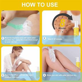 img 1 attached to 🍋 Lemon-Scented Hair Removal Cream for Women and Men, Gentle and Non-Irritating on Sensitive Skin, SONOBOM Intimate Bikini Hair Remover Cream for Arms, Legs, Underarms, Chest, 5.07 Fl oz