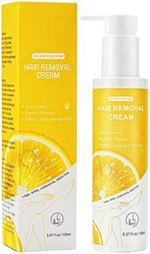 img 4 attached to 🍋 Lemon-Scented Hair Removal Cream for Women and Men, Gentle and Non-Irritating on Sensitive Skin, SONOBOM Intimate Bikini Hair Remover Cream for Arms, Legs, Underarms, Chest, 5.07 Fl oz