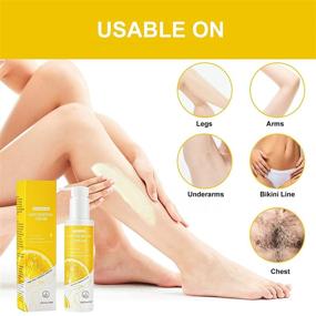 img 2 attached to 🍋 Lemon-Scented Hair Removal Cream for Women and Men, Gentle and Non-Irritating on Sensitive Skin, SONOBOM Intimate Bikini Hair Remover Cream for Arms, Legs, Underarms, Chest, 5.07 Fl oz