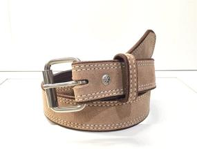 img 3 attached to 👔 Men's Wide Taupe Suede Leather Belt – Enhanced Belt Accessory for Style