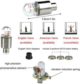 img 3 attached to 🚴 2-пакета светильников для велосипедных колес CJRSLRB - светодиодное колесо, светильник внутри шины, водонепроницаемое колесное светило, мигающие спицы, красочная лампа для велосипеда, автомобиля, мотоцикла.